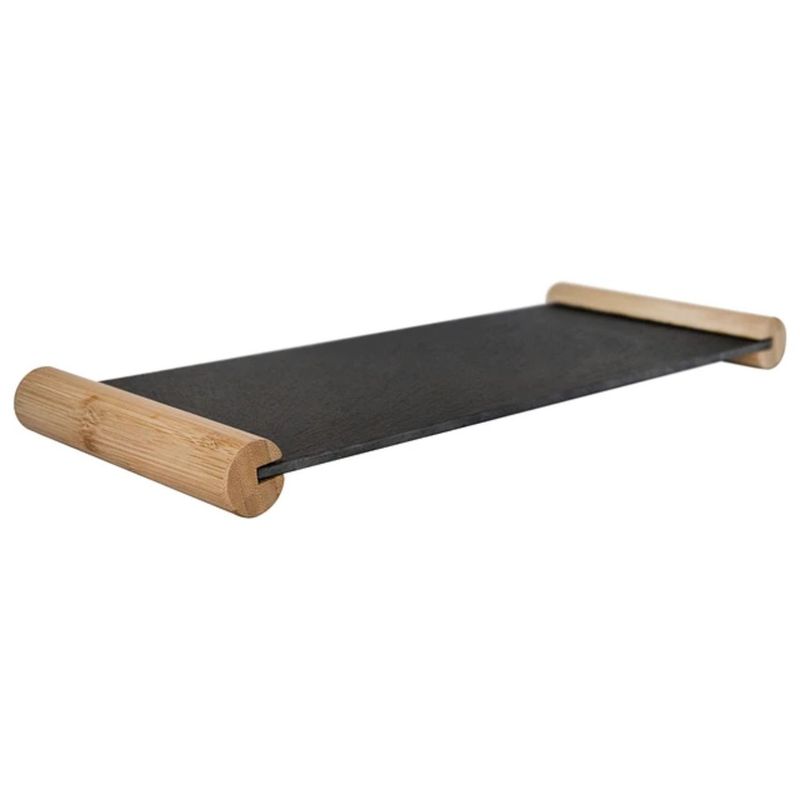 WAYU - Tabla Piedra Pizarra 48cm Wayu Mango Madera Alta Durabilidad Cocina