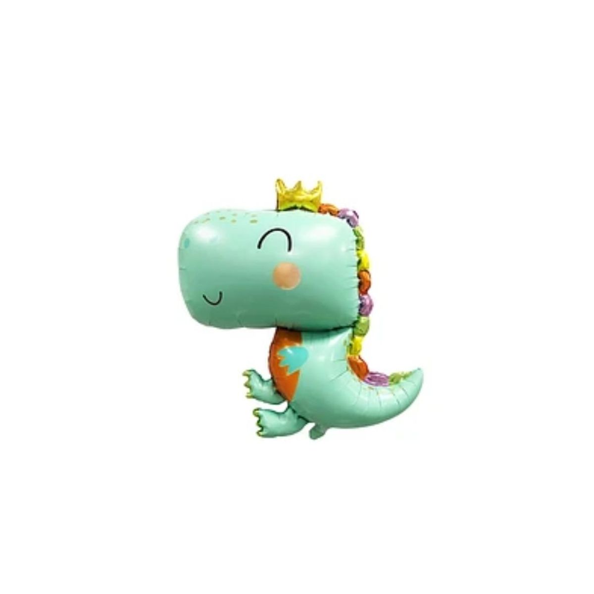 GENERICO - Globo Metálico Dinosaurio Con Corona 74x90cm