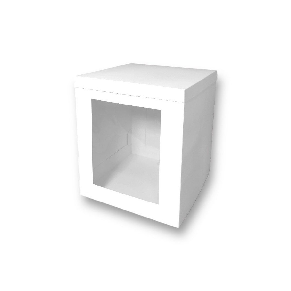 GENERICO - Pack 5 Cajas Altas Para Tortas Medianas 26x26x30cm Con Visor