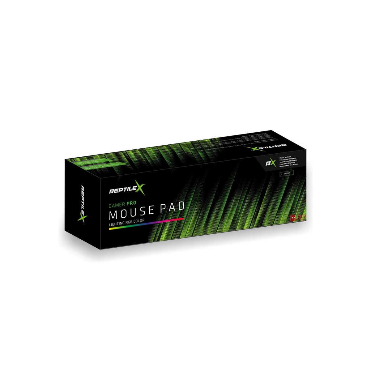 REPTILEX - Mouse Pad Gamer Iluminación Rgb 35x25cms - Ps