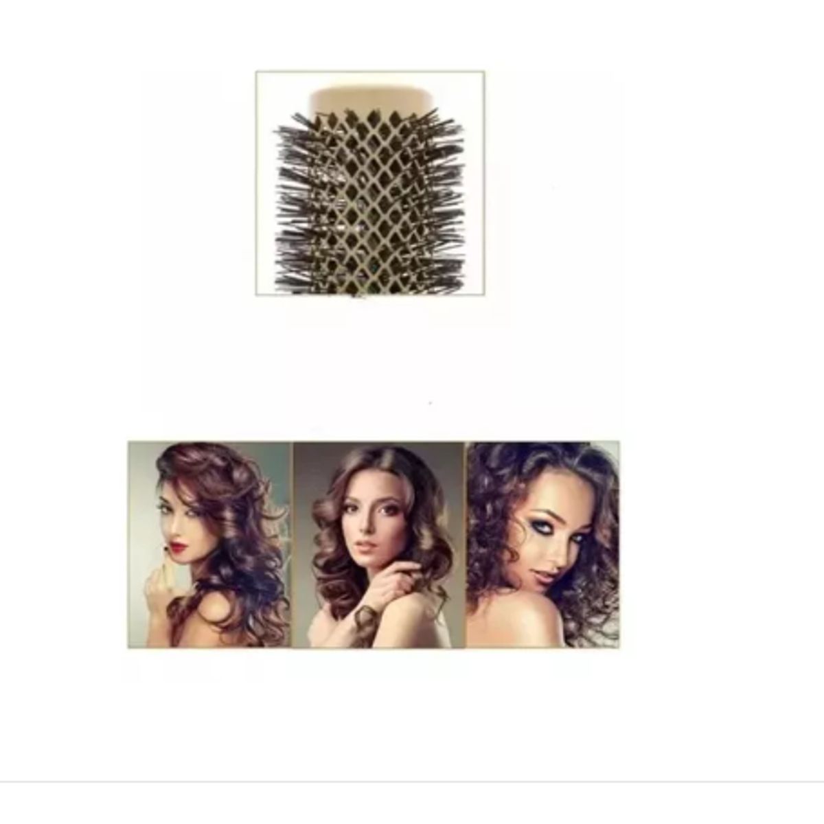 GENERICO - Cepillo Térmico Ceramic Brushing Alisado 43mm Dorado