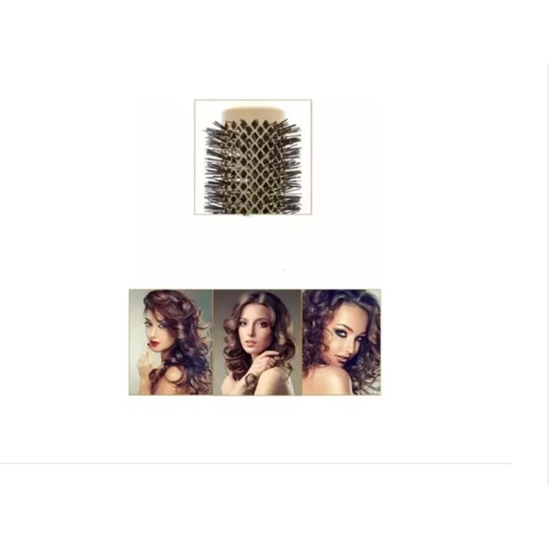GENERICO - Cepillo Térmico Ceramic Brushing Alisado 43mm Dorado