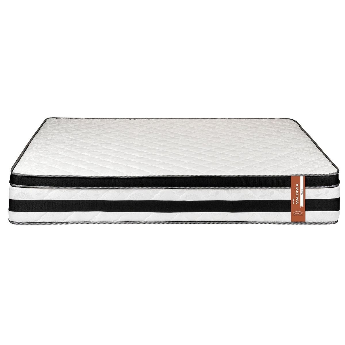 COLBOX - Colchon New Valdivia 2 plazas Negro 150x190x28 Cm