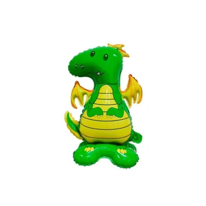 GENERICO - Globo Metalico Dragon Con Base 40x60cm