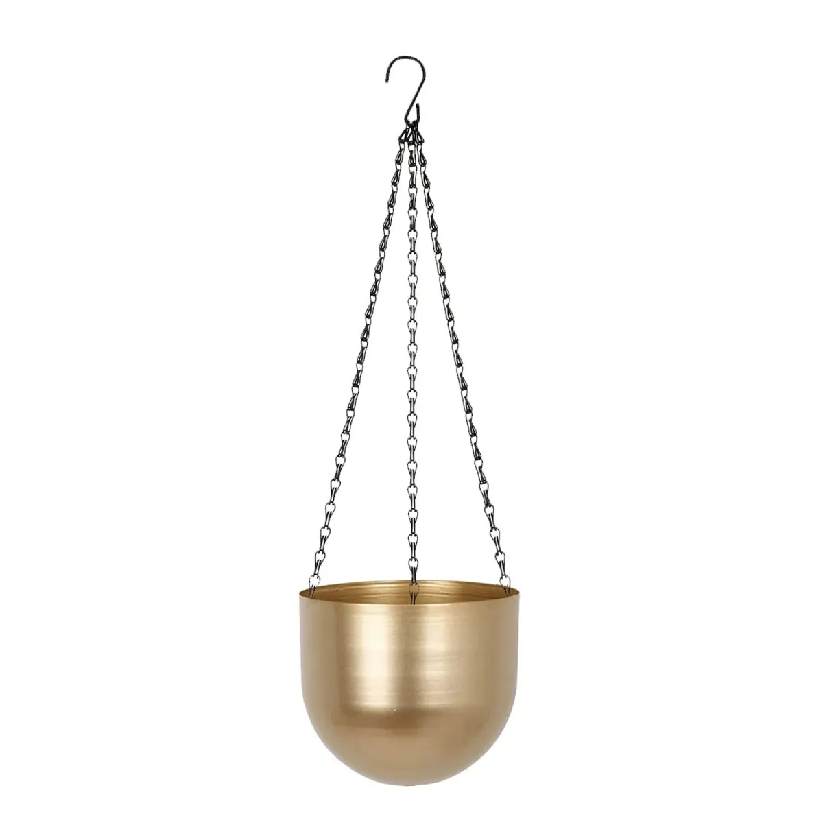 REGALITOLINDO CL - Porta Maceta Macetero Metal Colgante Dorado Diseño Nórdico