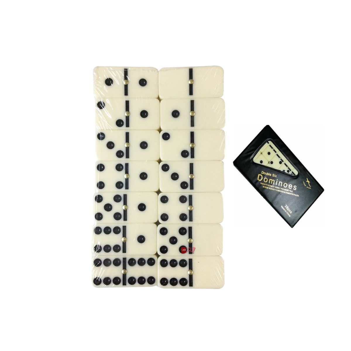 PUNTO STORE - Domino Juego Clásico De 28 Piezas Blancas - Ps