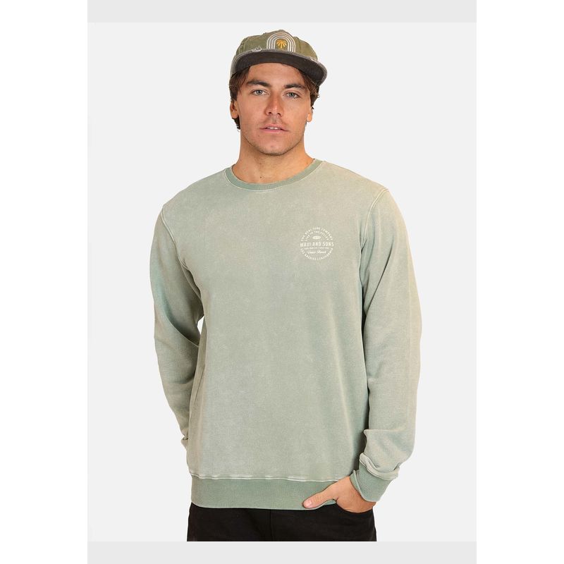 MAUI AND SONS - Poleron Cuello Redondo Live In The Walley Crew Process Hombre Maui And Sons