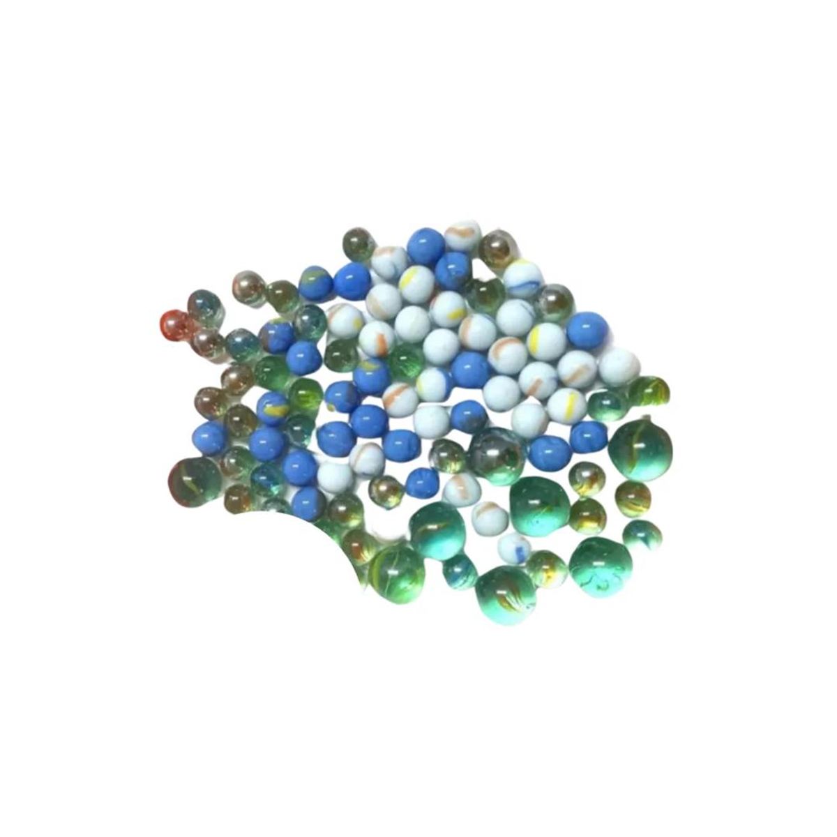 GENERICO - 50 X Bolones 25mm Vidrio De Leche, Bolitas Tiritos