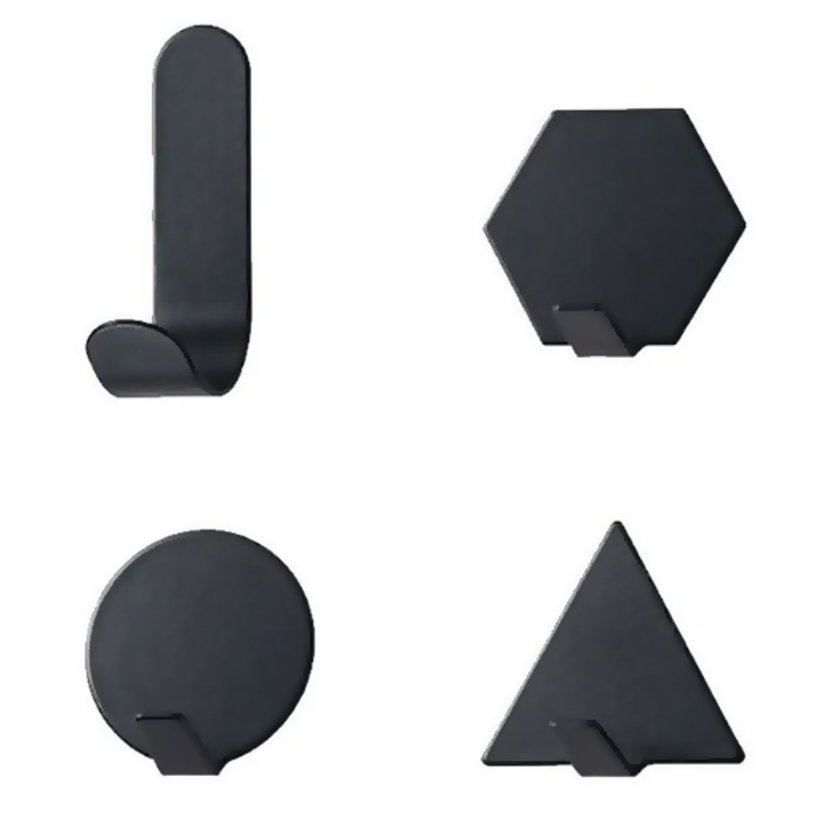 REGALITOLINDO CL - Ganchos de Pared Metal Diseño Geometrico 4 Un