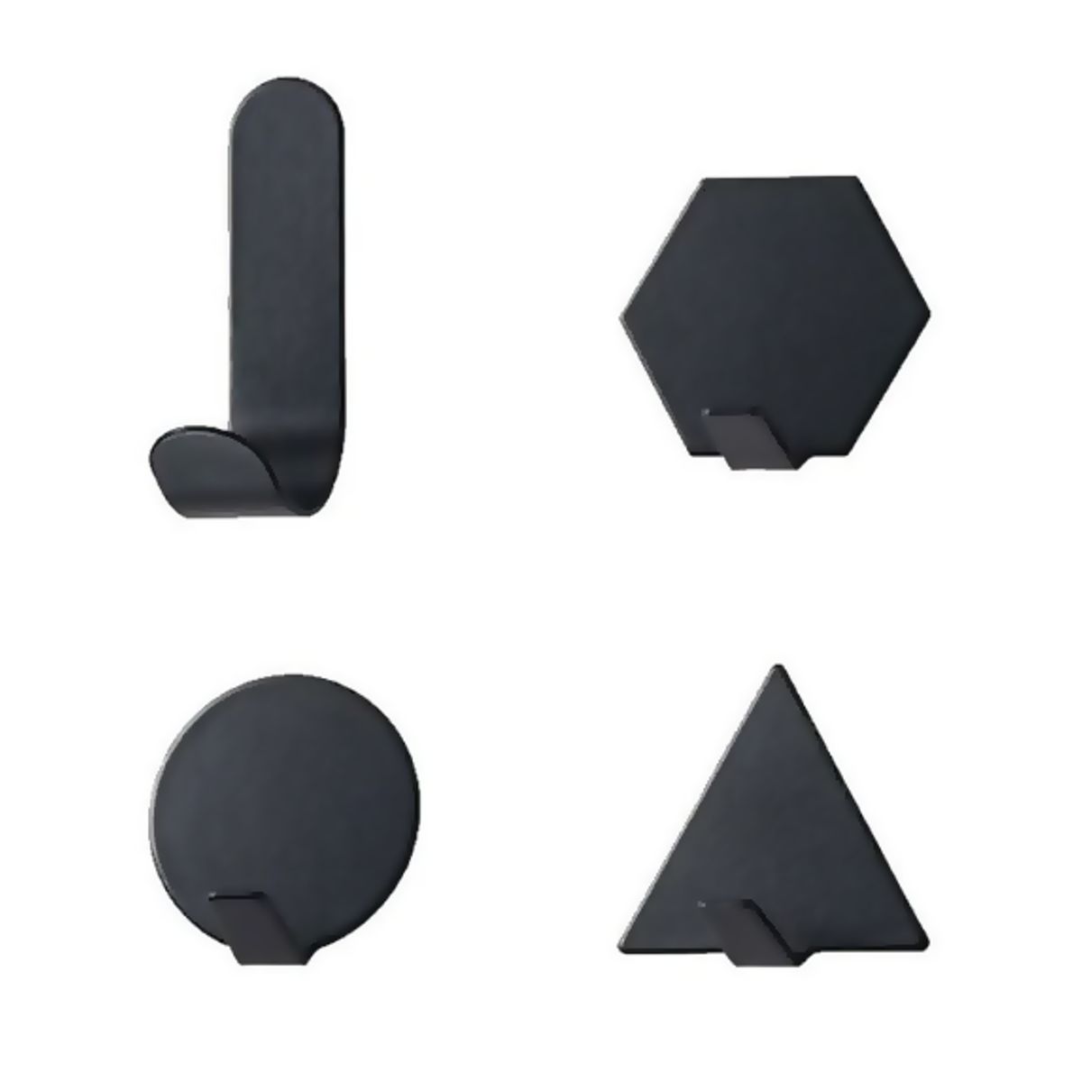 REGALITOLINDO CL - Ganchos de Pared Metal Diseño Geometrico 4 Un
