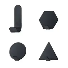 REGALITOLINDO CL - Ganchos de Pared Metal Diseño Geometrico 4 Un