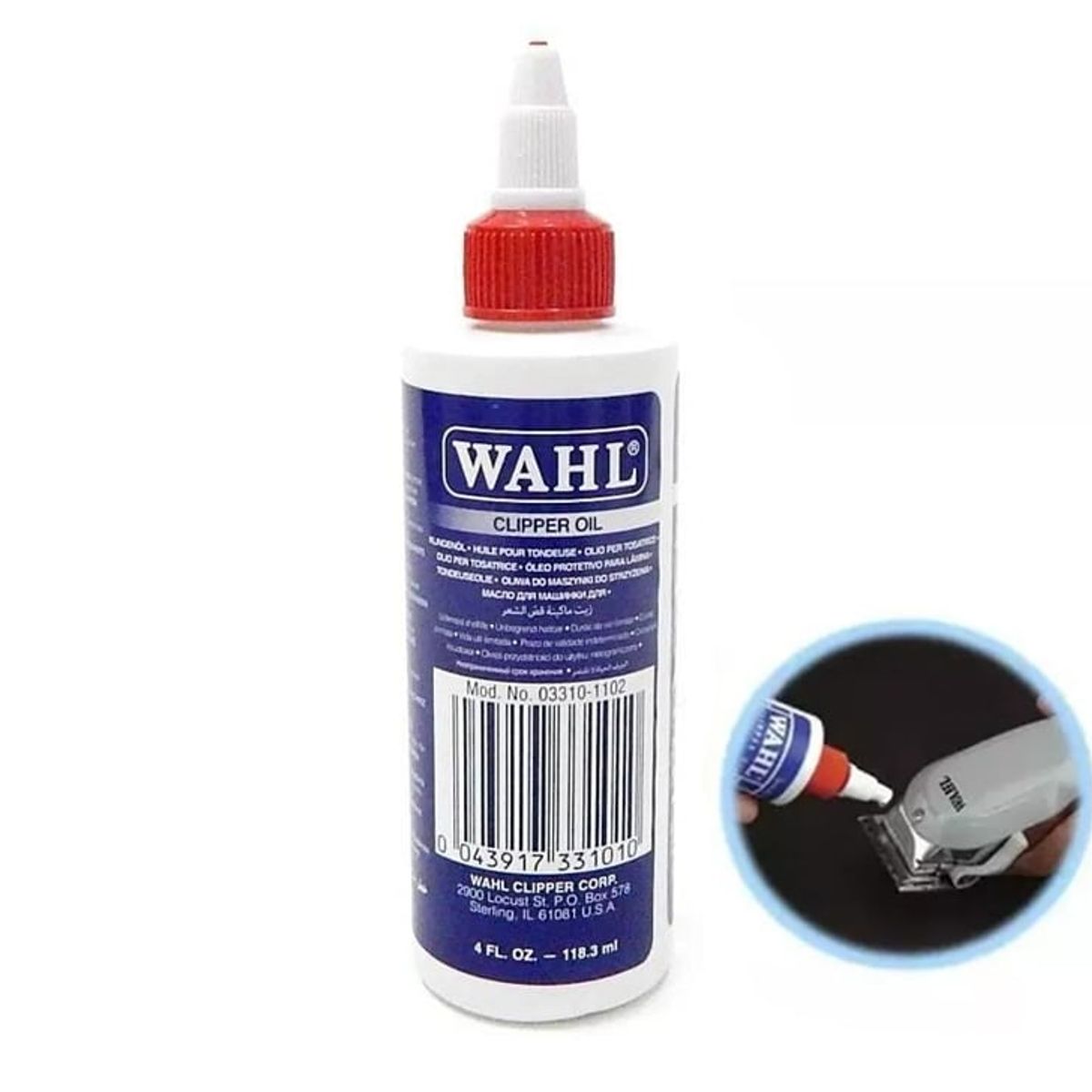 WAHL - Aceite Para Limpiar Cuchillas Maquina Afeitadora Wahl Original 118 ml