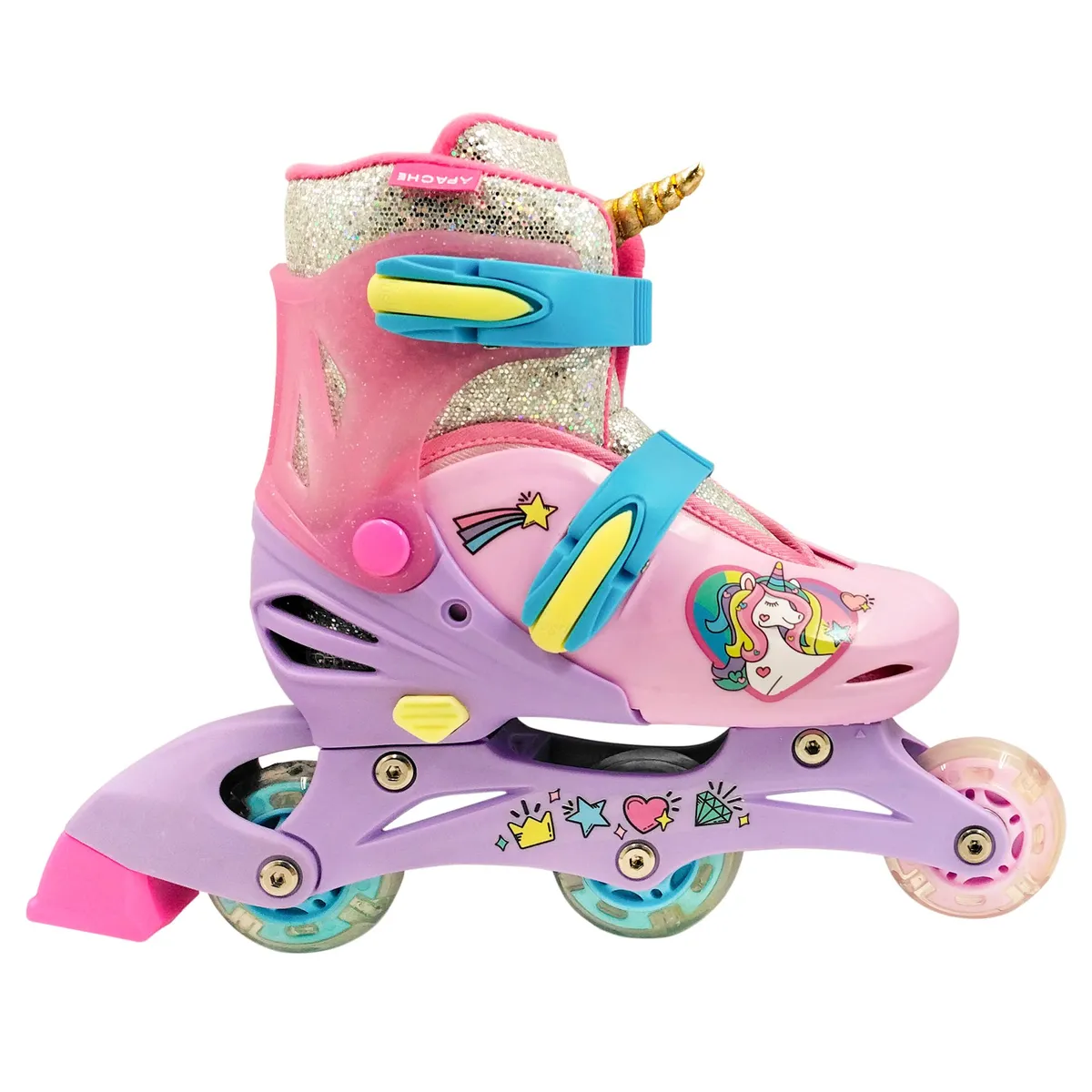 RUSH GIRL - Patines de niña 2 En 1, 3 Ruedas Rush Girl-rosado 29 A 33