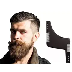 GENERICO - Peine Plantilla Para Corte Barba Afeitado Bigote Negro-Marron