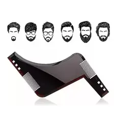 GENERICO - Peine Plantilla Para Corte Barba Afeitado Bigote Negro