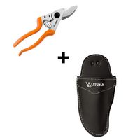 TIJERA DE PODA 1 MANO J495 + FUNDA DE CUERO