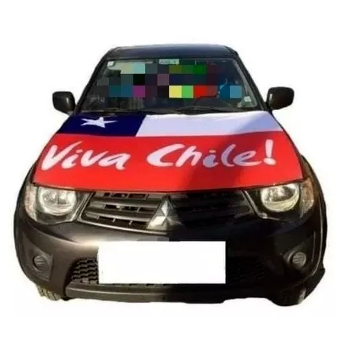 GENERICO - Bandera Chilena Cubre Capot Auto fiestas Patrias