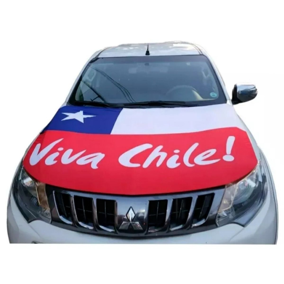 GENERICO - Bandera Chilena Cubre Capot Auto fiestas Patrias