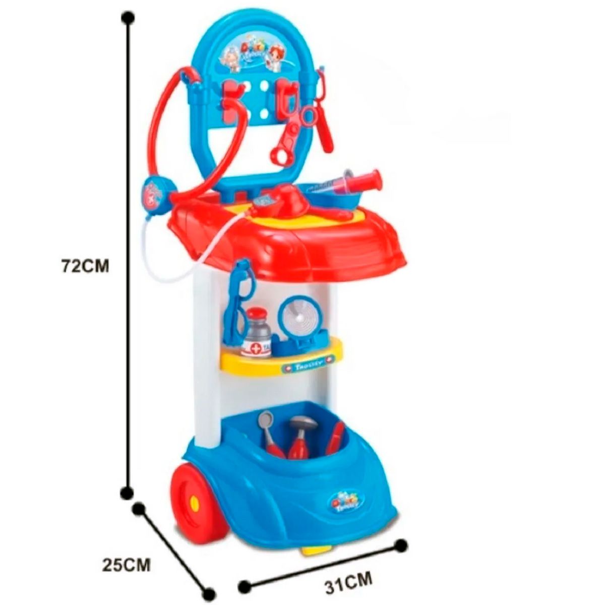 GENERICO - Carro Médico Estación Doctor Didáctico Niños luz y sonido