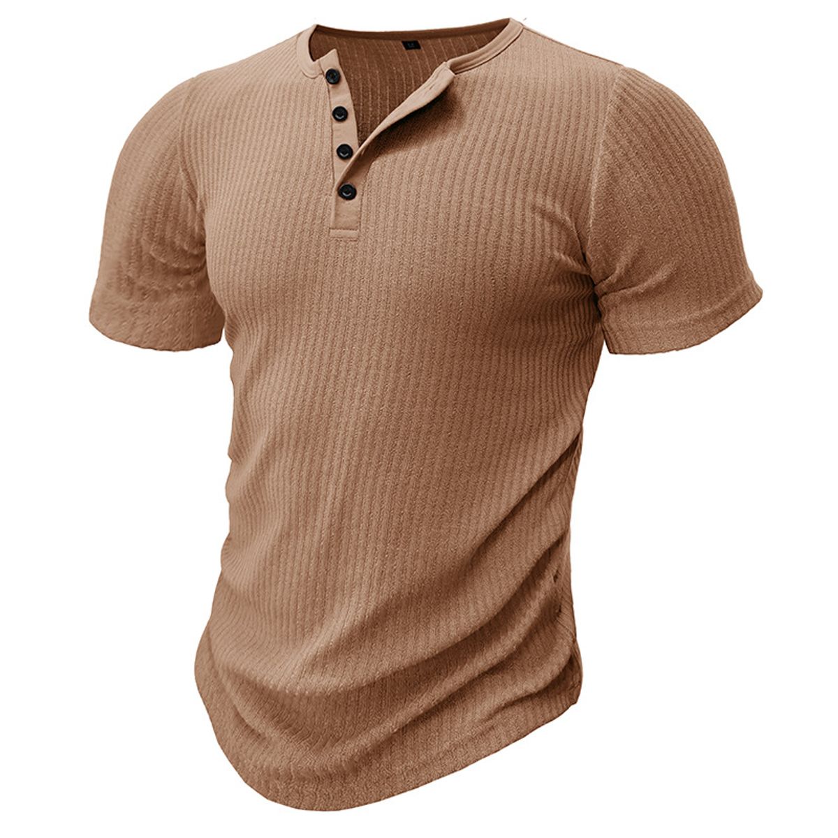 BLWOENS - Polera de manga corta de verano para hombres - Beige