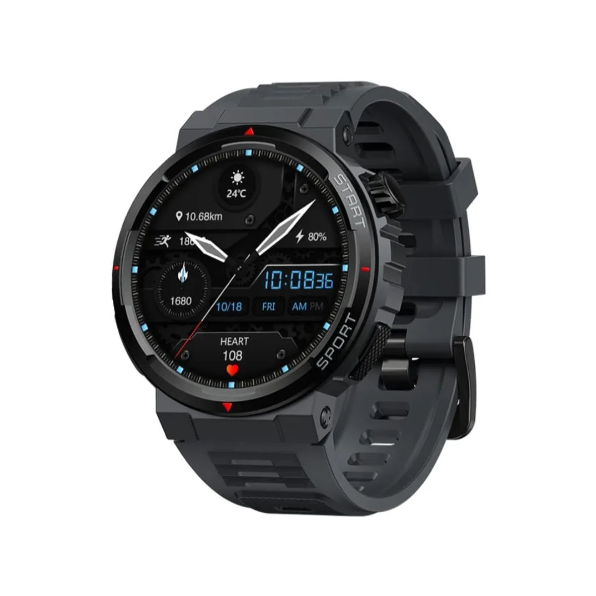 ZEBLAZE - Smartwatch Zeblaze Ares 3 Plus 4K Reloj inteligente Amoled Negro