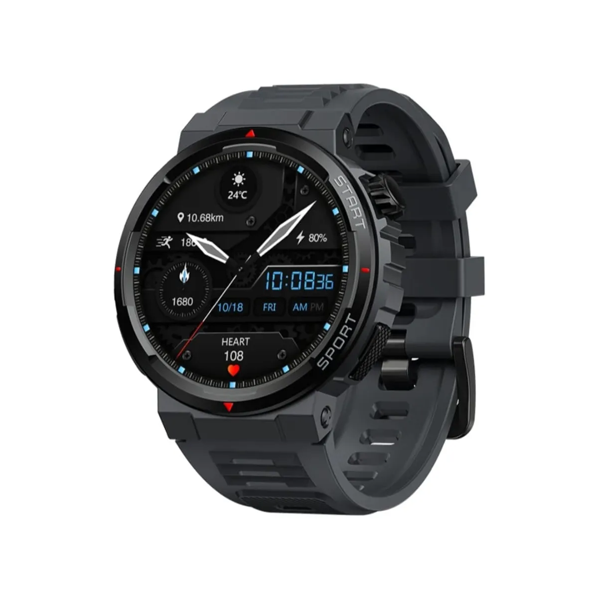 ZEBLAZE - Smartwatch Zeblaze Ares 3 Plus 4K Reloj inteligente Amoled Negro