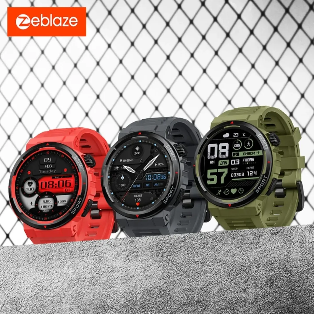 ZEBLAZE - Smartwatch Zeblaze Ares 3 Plus 4K Reloj inteligente Amoled Negro