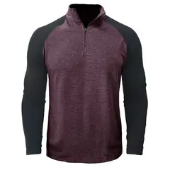 BLWOENS - Polera de manga larga para hombres en primavera y otoño - Rojo