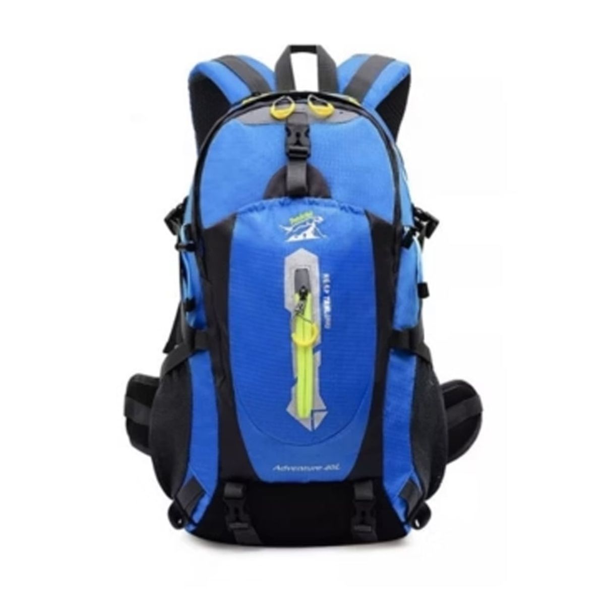 GENERICO - Mochila De Viaje Deportiva Trekking 40 Lts Celeste