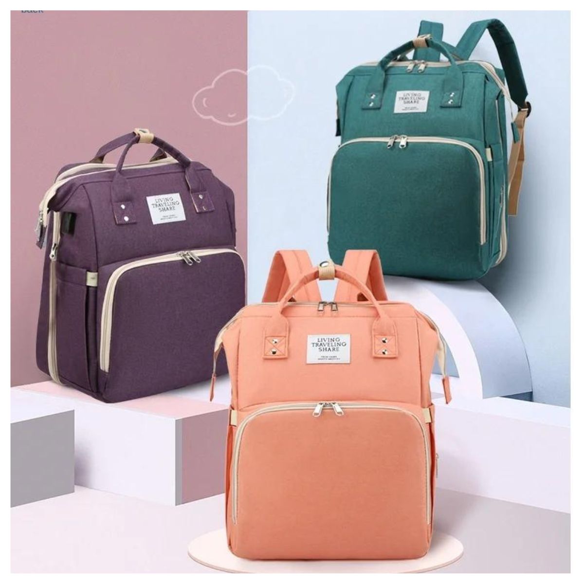 GENERICO - Bolso de paseo para bebe 2 en 1