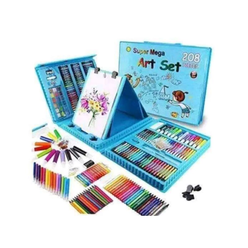GENERICO - 208 Piezas De Arte Para Niños Kit Set De Dibujo Portátil