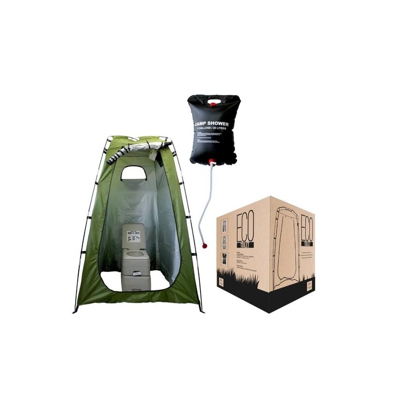 GENERICO - Baño Portátil 20lt Camping Ducha Solar Gris