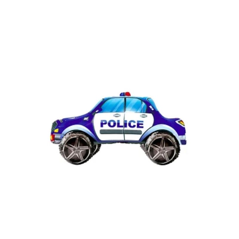 GENERICO - Globo Metalico Auto De Policia 40x45x88cm