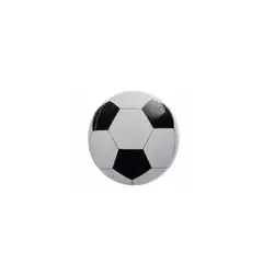 GENERICO - Globo Metalico Pelota De Futbol 60cm