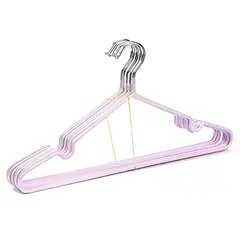 CRUSEC - Ganchos Colgador Ropa Metálicos 50 Unidades - Lila