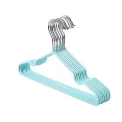 CRUSEC - Ganchos Colgador Ropa Metálicos 50 Unidades - Verde Agua