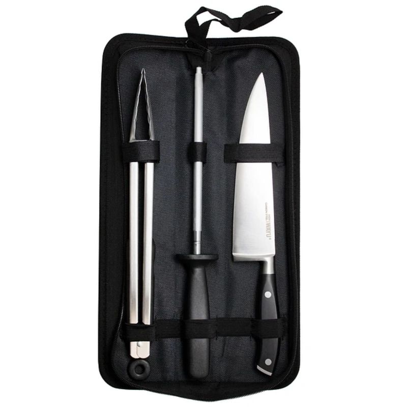 WAYU - Set Parrillero Wayu 3 Piezas Con Funda Quincho BBQ Parrilla
