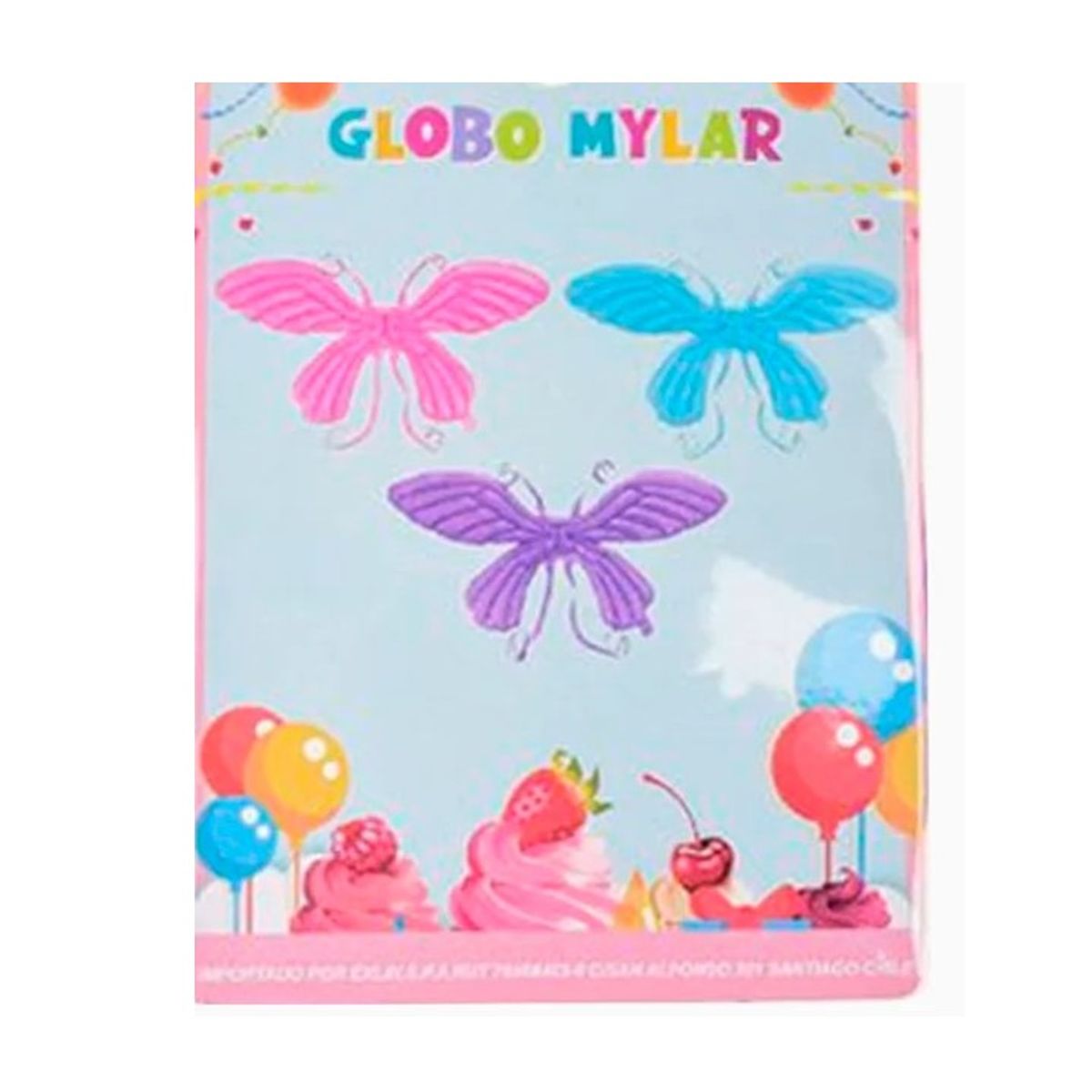 GENERICO - Globo Alas Mariposa Colores Surtidos
