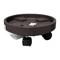 Porta Maceta Base Móvil Con Ruedas Y Bandeja Drenaje 30cm X3