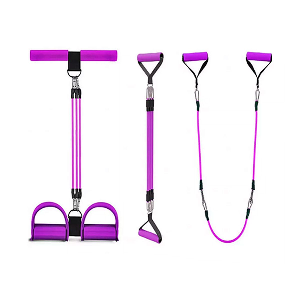 SDFIT - Set Push Off Ejercitación 3 En 1 Morado