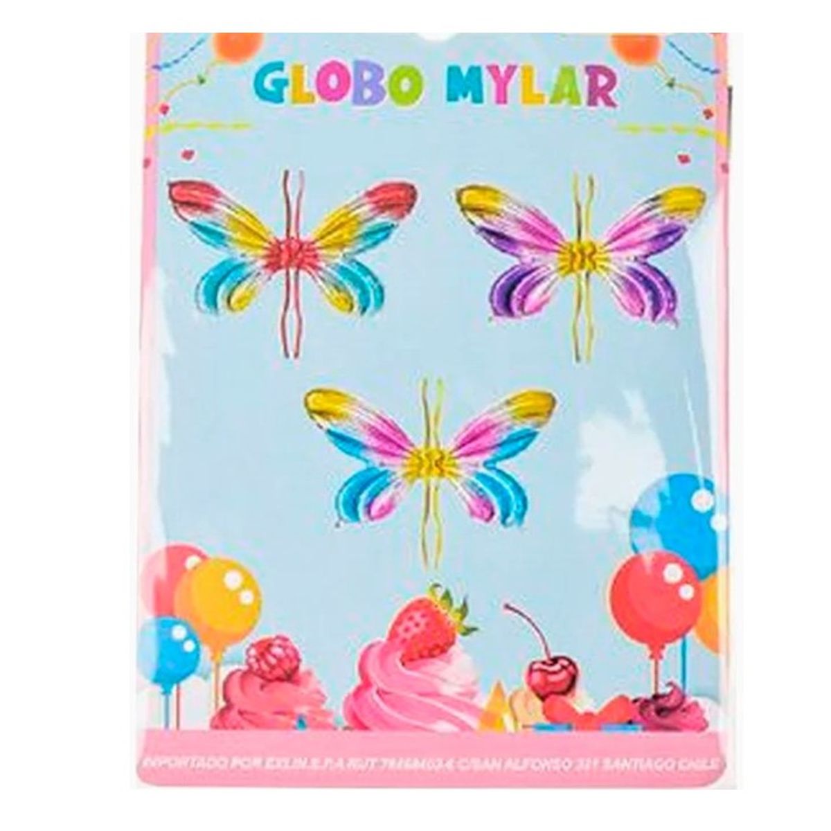 GENERICO - Globos Alas Mariposa Colores Surtidos