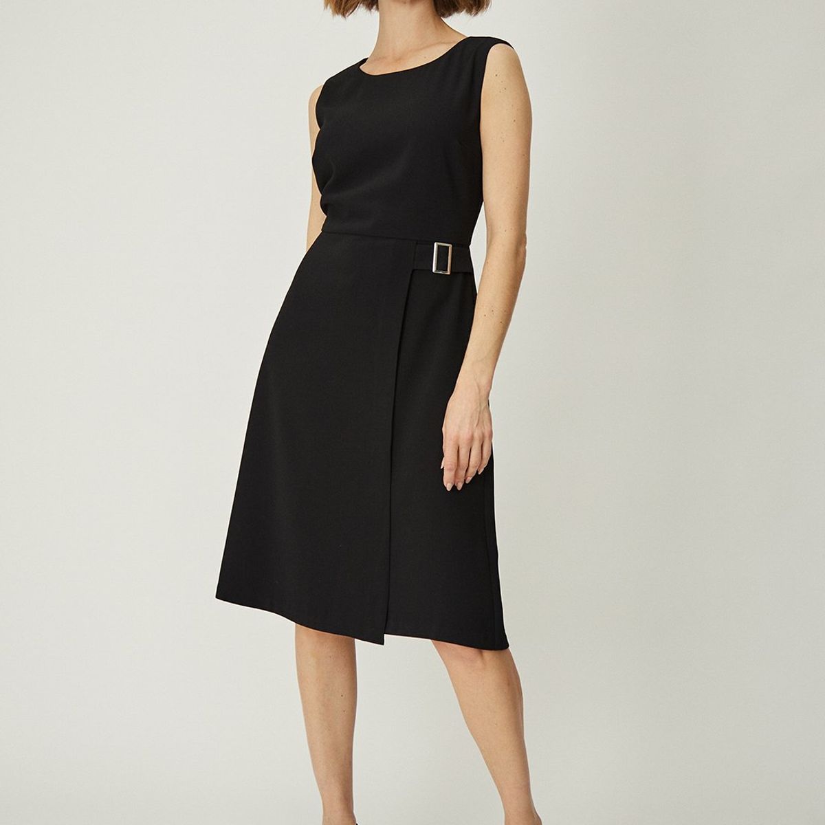 MA GRIFFE - Vestido Largo Negro Mujer Magriffe