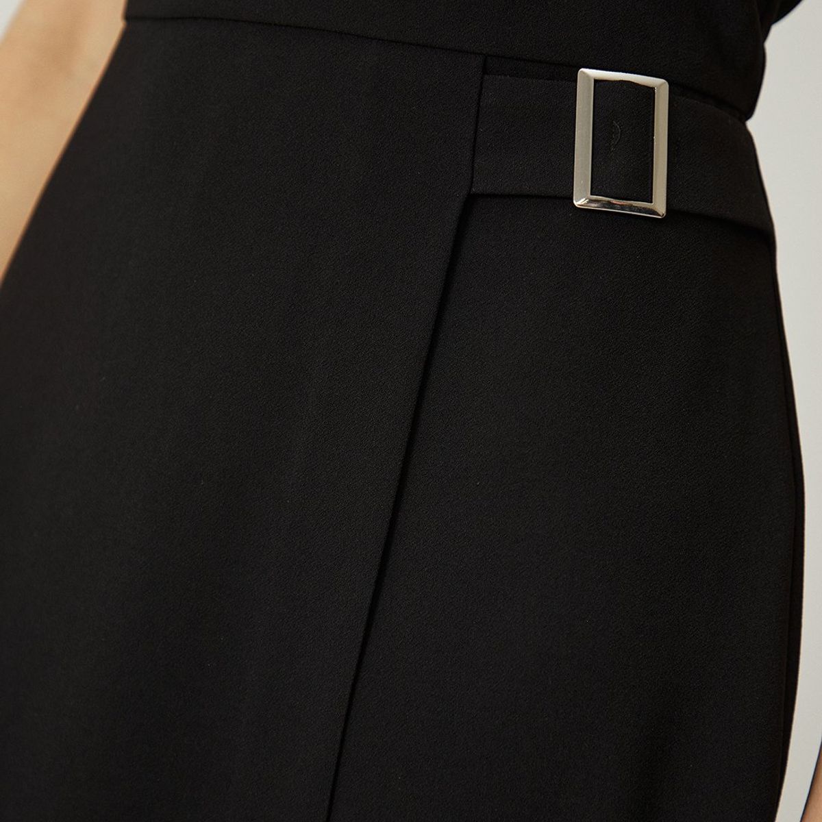 MA GRIFFE - Vestido Largo Negro Mujer Magriffe