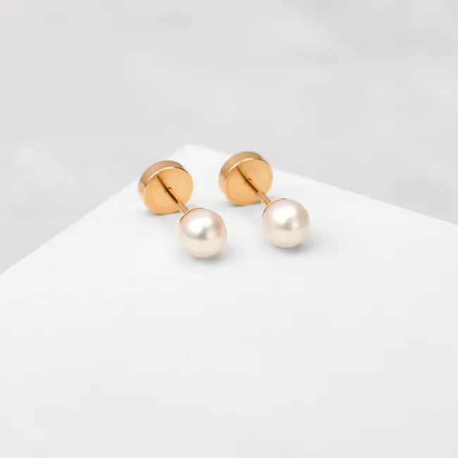BY LAS CAYETANAS - Aros Abridores Perlas de cultivo en Oro 18k