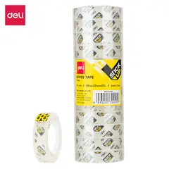 DELI - Pack 60 rollos Cinta adhesiva de oficina 12mm30y