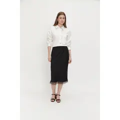 ASH - Falda Larga Negro Mujer