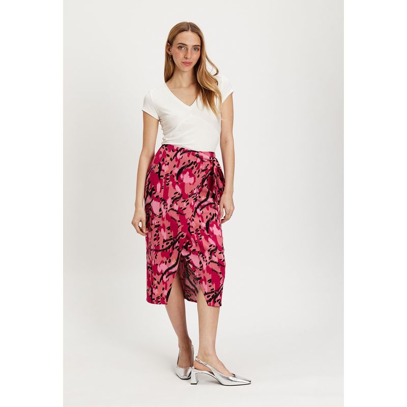 IO - Falda Larga Coral Mujer Io