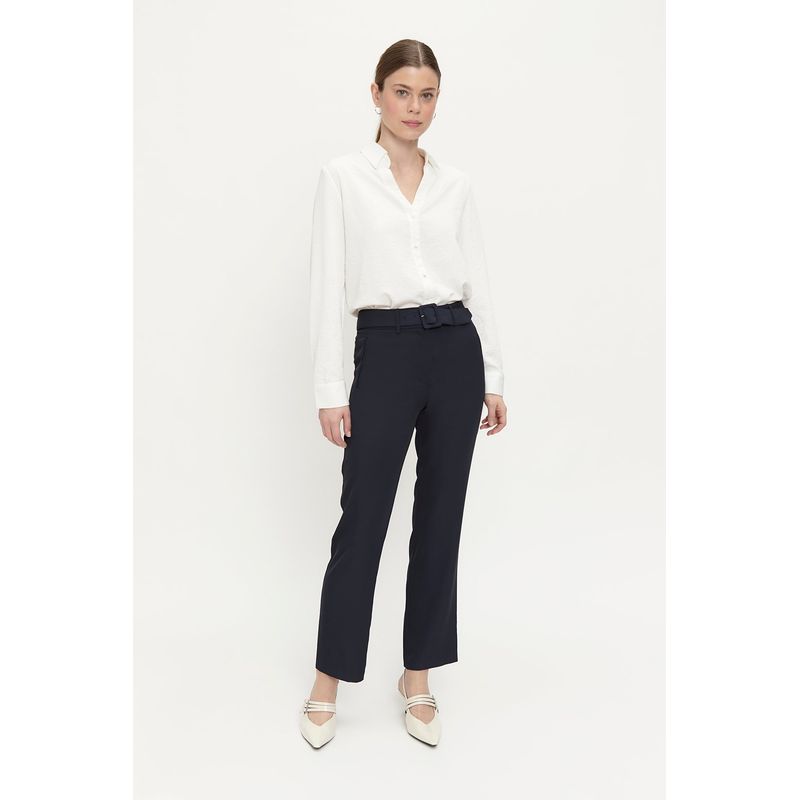ASH - Pantalon Azul Marino Mujer Ash
