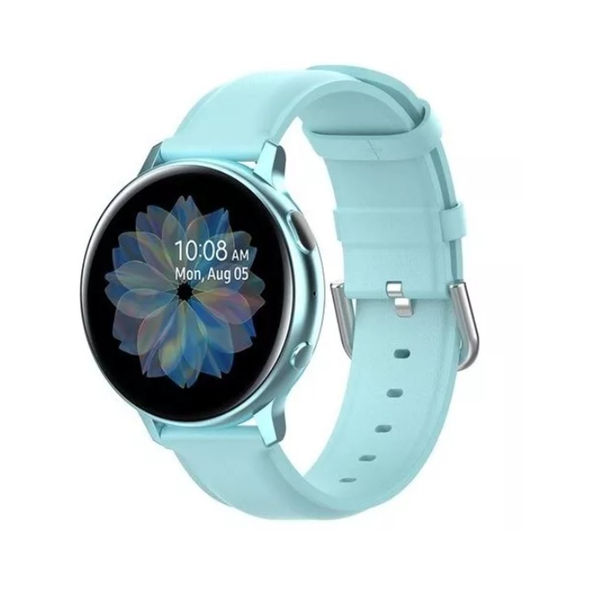 GENERICO - Correa De Cuero Para Reloj Galaxy Watch Active De 20mm-AZUL