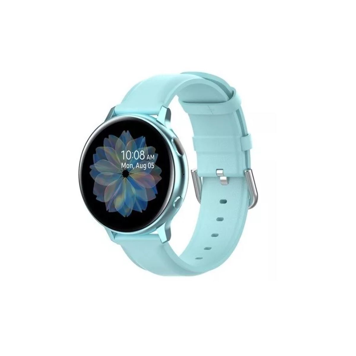 GENERICO - Correa De Cuero Para Reloj Galaxy Watch Active De 20mm-AZUL